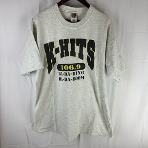 VTG K-Hits 106.9 Tulsa Radio Ba-Da-Bing Ba-Da-Boom Extra Large T-Shirt XL Y2K